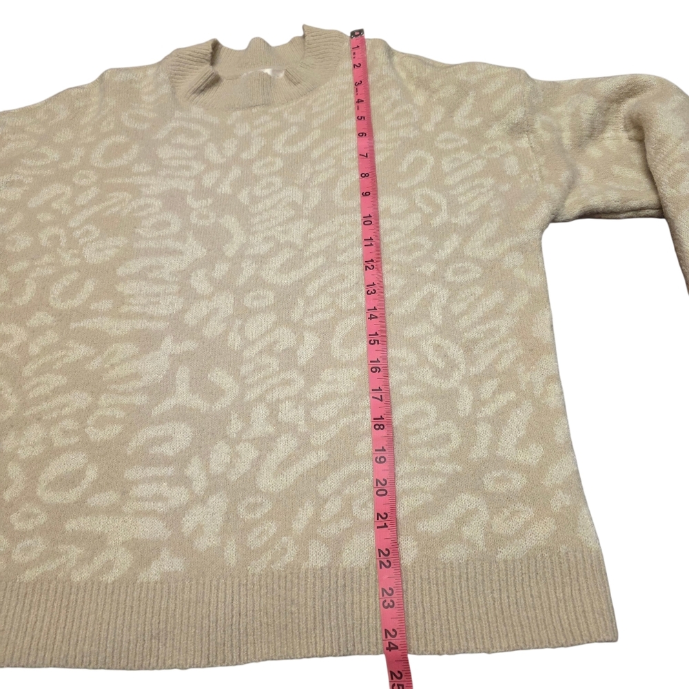 Lulu's RD Style Cream Leopard Patterned Sweater S… - image 11